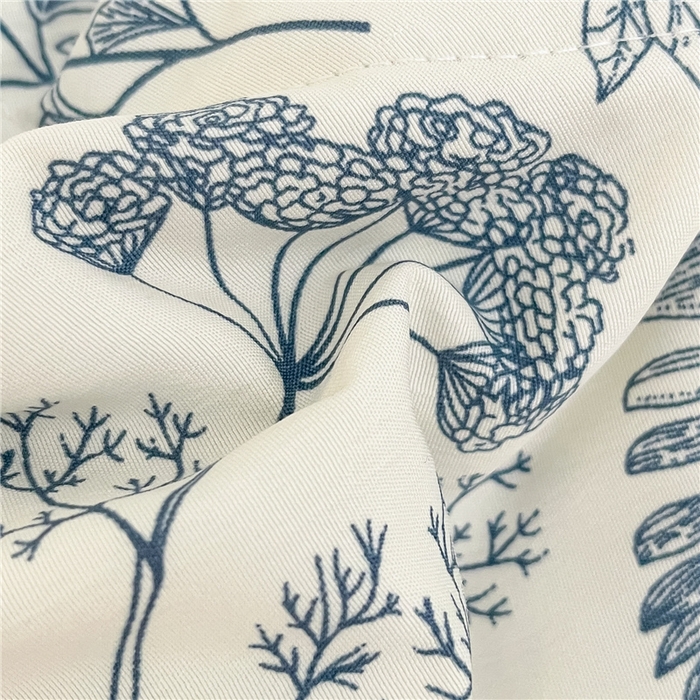 91家纺网 家纺一手货源 找家纺 梵克保罗 2024新款春夏水洗棉麻双层纱夏被四件套 花季