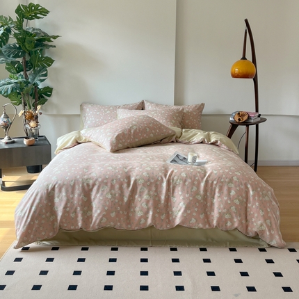 千朵 2024新款莱赛尔天丝四件套 韵染