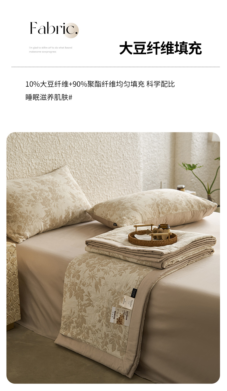 91家纺网 家纺一手货源 找家纺 （总）宜代光年 2024新款60支水洗棉提花夏被套件