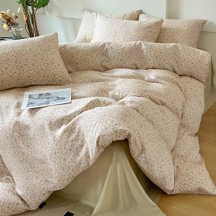 91家纺网 家纺一手货源 找家纺 千朵 2024新款莱赛尔天丝四件套 灵动