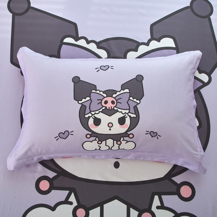 91家纺网 家纺一手货源 找家纺 蘭菲家纺 2024新款全棉大版三丽鸥卡通单床笠 乐巴库