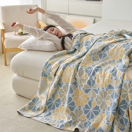 91家纺网 家纺一手货源 找家纺 （总）棠薇家纺 2025新款六层纯棉纱布毛巾被水洗工艺不缩水