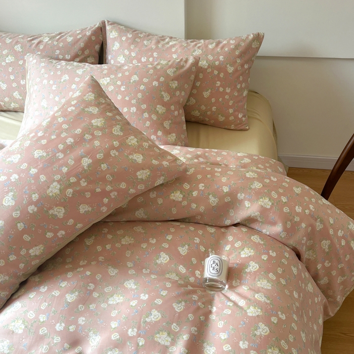 91家纺网 家纺一手货源 找家纺 千朵 2024新款莱赛尔天丝四件套 韵染