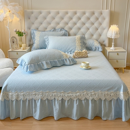 91家纺网 家纺一手货源 找家纺 （总）乐朵家居 2024新款 玫瑰天使 A类凉席三件套+可加空调被