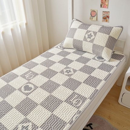 91家纺网 家纺一手货源 找家纺 （总）爱思凯家纺 2025款【印花学生床乳胶凉席】清新乳胶条席