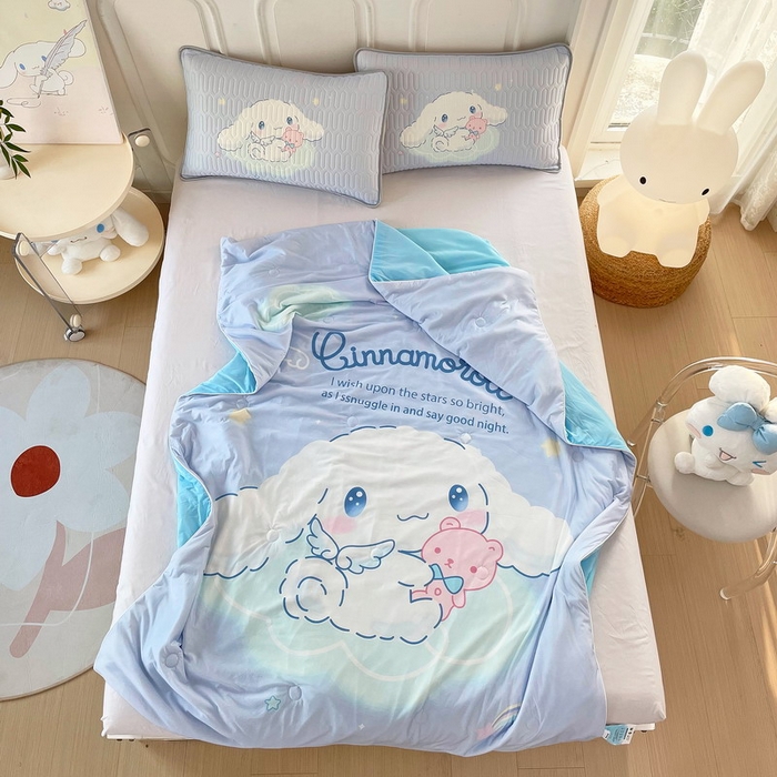 91家纺网 家纺一手货源 找家纺 蘭菲家纺 三丽欧凉感丝夏被 棉花糖