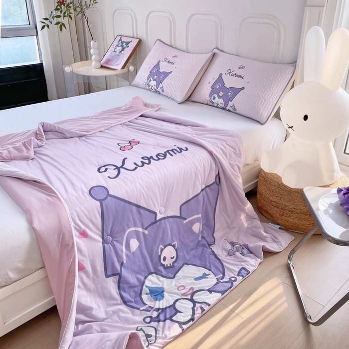 91家纺网 家纺一手货源 找家纺 蘭菲家纺 三丽欧凉感丝夏被 库小咪