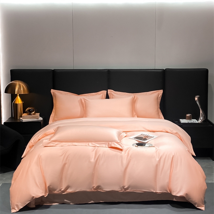 91家纺网 家纺一手货源 找家纺 富之航家纺 2024新款长绒棉四件套 雅克-奶油粉