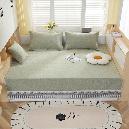 91家纺网 家纺一手货源 找家纺 手艺人沙发垫炕垫 2025新款雪尼尔提花绣花炕盖榻榻米炕垫XK619-XK655 XK638