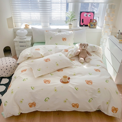 91家纺网 家纺一手货源 找家纺 （总）TT.one 塔塔家居 2025新款全棉印花小清新四件套