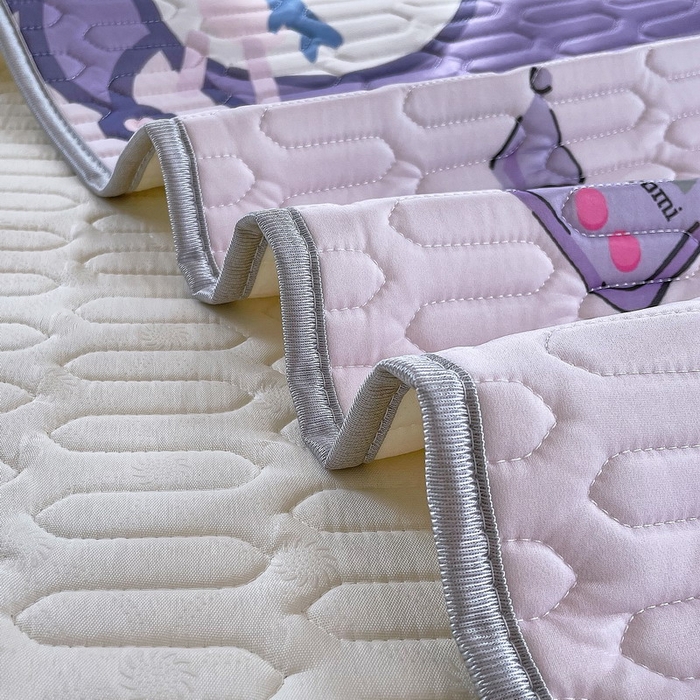 91家纺网 家纺一手货源 找家纺 蘭菲家纺 2024新款大版三丽鸥卡通凉席 库小咪