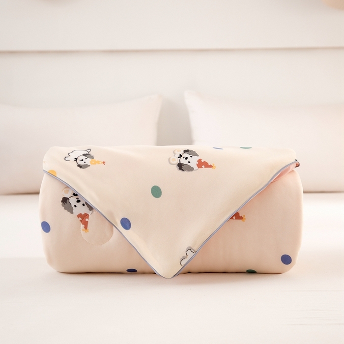 91家纺网 家纺一手货源 找家纺 啊雅家居 2025新款A类针织棉云柔大豆被抗菌被子被芯  小奶狗