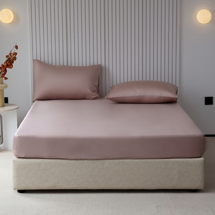 Mr.pig猪先生水洗棉 2024新款60天丝莱赛尔纤维四件套系列-单床笠 焦糖奶