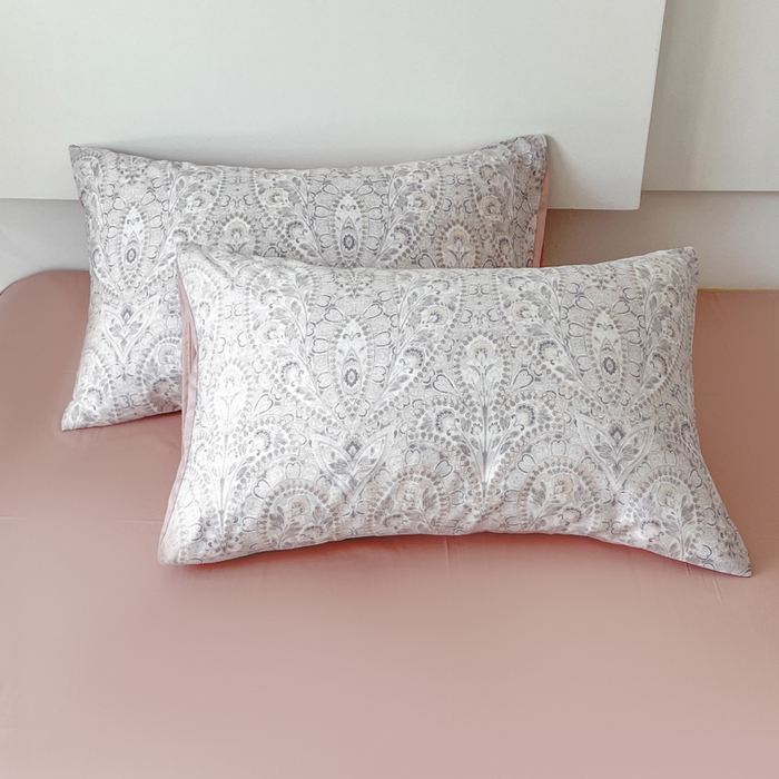 91家纺网 家纺一手货源 找家纺 千朵 2024新款莱赛尔天丝四件套 沐颜