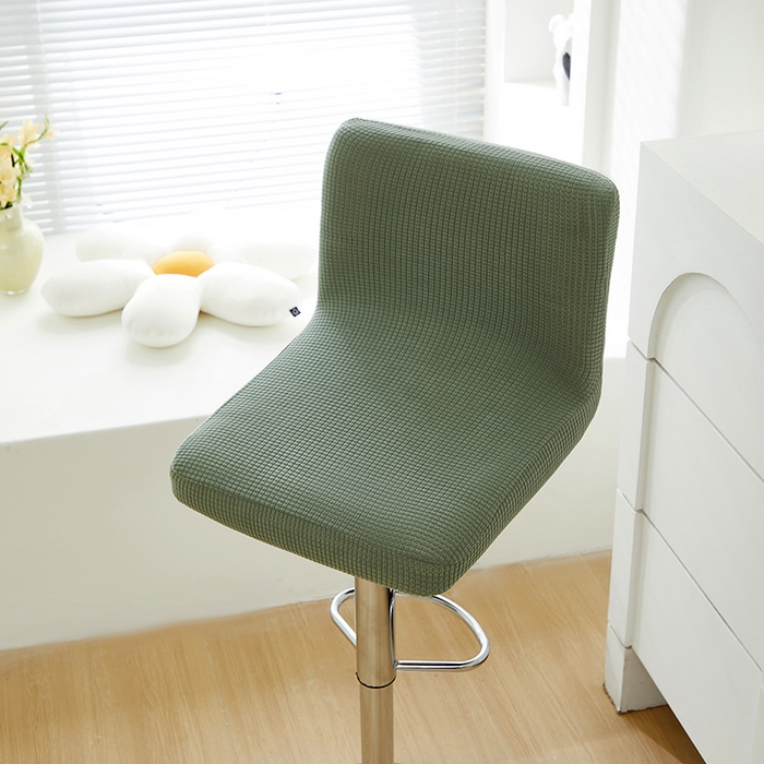 91家纺网 家纺一手货源 找家纺 共鸣沙发套 2024新款玉米绒系列椅套（高脚凳椅套） 玉米绒-墨绿