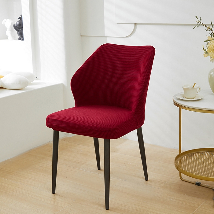 91家纺网 家纺一手货源 找家纺 共鸣沙发套 2024新款玉米绒系列椅套（扇形椅套） 玉米绒-酒红