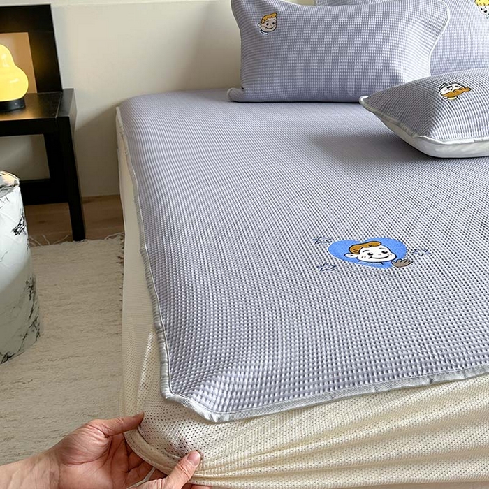 91家纺网 家纺一手货源 找家纺 柚子YOUTH 2024新款PE凉感可机洗凉席 遇见