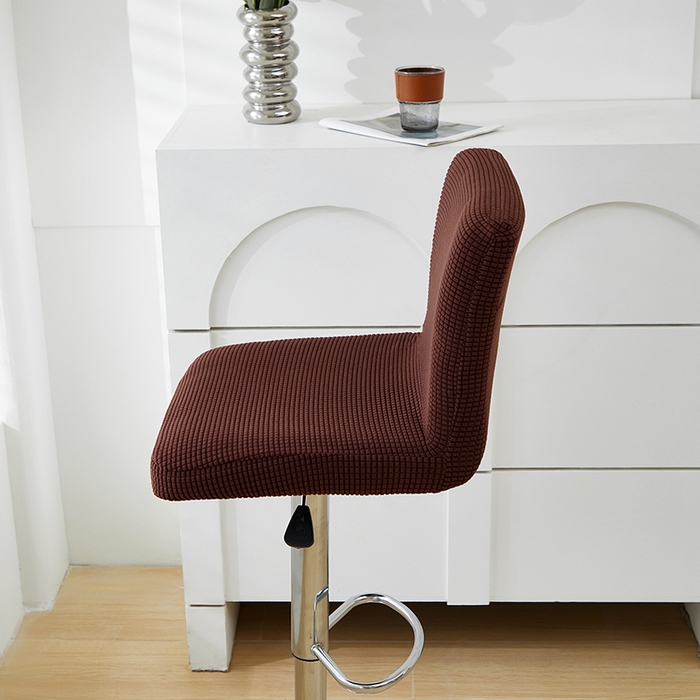 91家纺网 家纺一手货源 找家纺 共鸣沙发套 2024新款玉米绒系列椅套（高脚凳椅套） 玉米绒-深咖