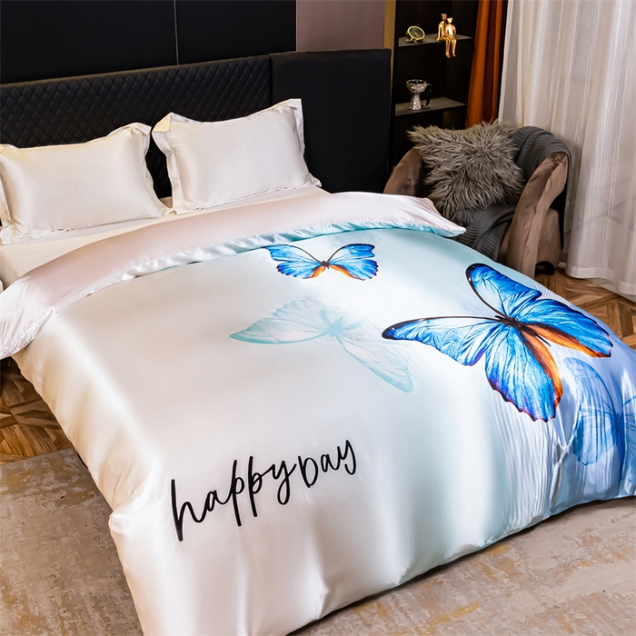 91家纺网 家纺一手货源 找家纺 2025年新款大版冰丝被套 花蝴蝶-大版冰丝被套