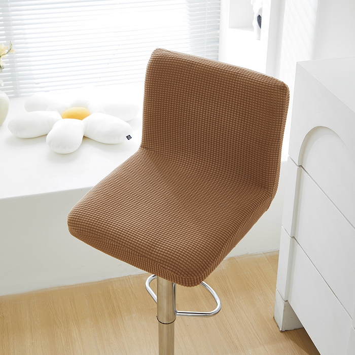 91家纺网 家纺一手货源 找家纺 共鸣沙发套 2024新款玉米绒系列椅套（高脚凳椅套） 玉米绒-卡其