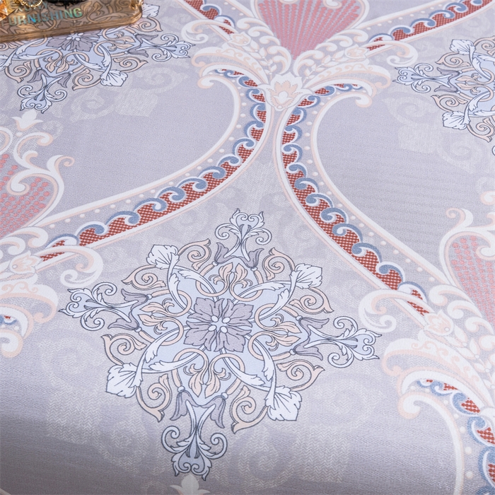 91家纺网 家纺一手货源 找家纺 席之家 2024新款冰丝印花凉席三件套 欧式典雅粉