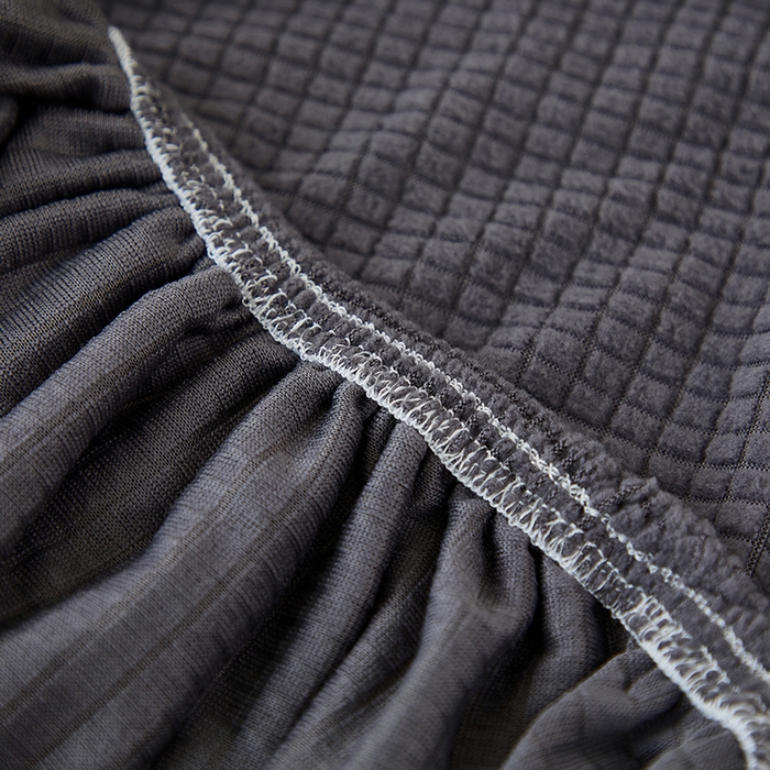 91家纺网 家纺一手货源 找家纺 共鸣沙发套 2024新款玉米绒系列椅套（短背款弧形椅套） 玉米绒-深灰