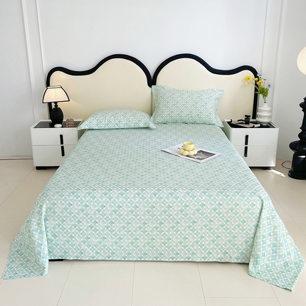 91家纺网 家纺一手货源 找家纺 （总）棉乐町家居 2025新款竹纤维凉席三件套床单软凉席