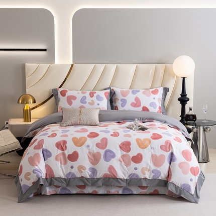 91家纺网 家纺一手货源 找家纺 （总）OL家纺 2024新款纯棉全活性印花四件套系列