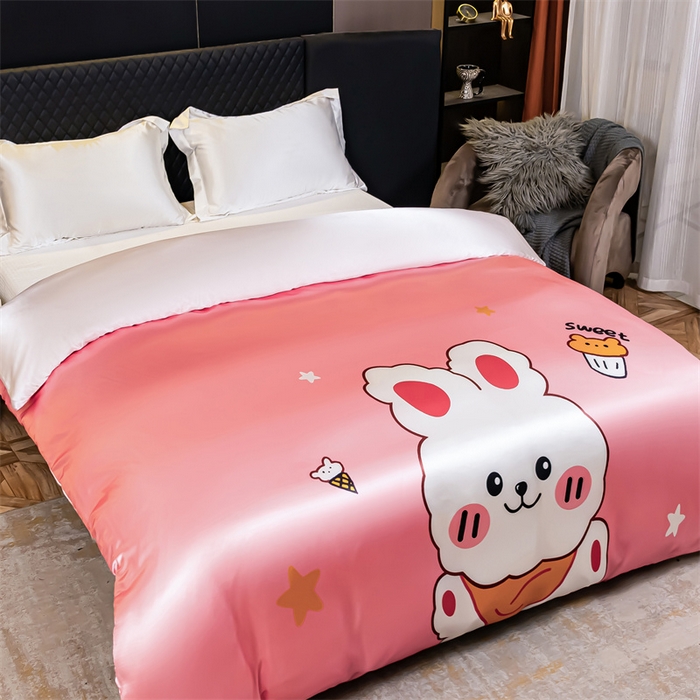 91家纺网 家纺一手货源 找家纺 2025年新款大版冰丝被套 小兔叽-大版冰丝被套