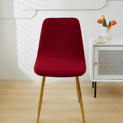 91家纺网 家纺一手货源 找家纺 共鸣沙发套 2024新款玉米绒系列椅套（短背款弧形椅套） 玉米绒-酒红