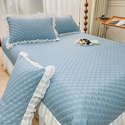 91家纺网 家纺一手货源 找家纺 （总）宜凡2024新款A类冰豆豆提花床盖凉席