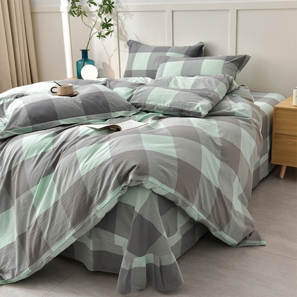 91家纺网 家纺一手货源 找家纺 （总）斯尔顿2025新款全棉色织水洗棉四件套