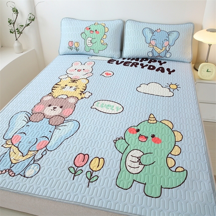 91家纺网 家纺一手货源 找家纺 （总）美丽折家纺 2025新款6mm厚大版卡通乳胶凉席