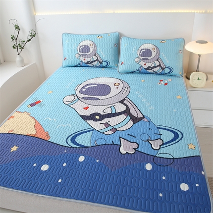 91家纺网 家纺一手货源 找家纺 （总）美丽折家纺 2025新款6mm厚大版卡通乳胶凉席