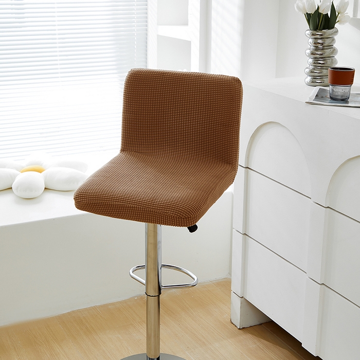 91家纺网 家纺一手货源 找家纺 共鸣沙发套 2024新款玉米绒系列椅套（高脚凳椅套） 玉米绒-卡其