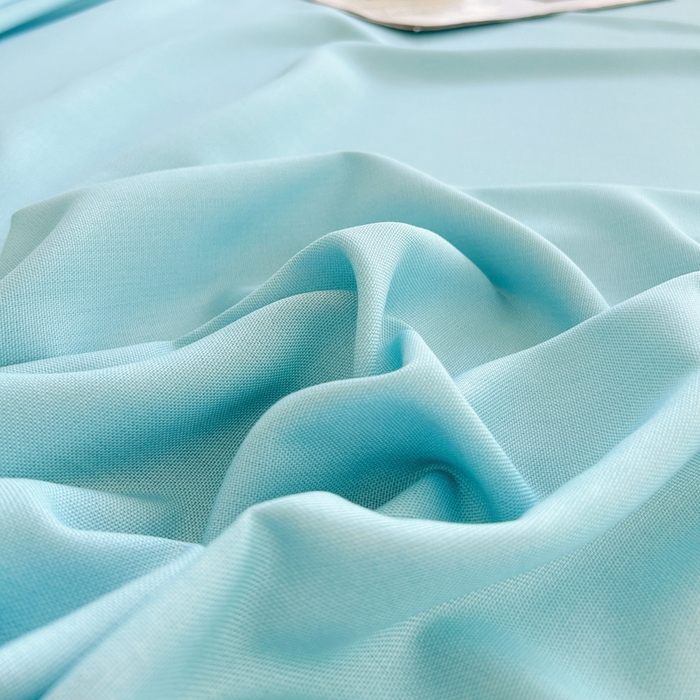 91家纺网 家纺一手货源 找家纺 首爱 2025新款竹纤维凉席三件套床单软凉席 素色-蓝