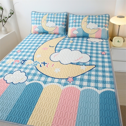 91家纺网 家纺一手货源 找家纺 （总）美丽折家纺 2025新款6mm厚大版卡通乳胶凉席