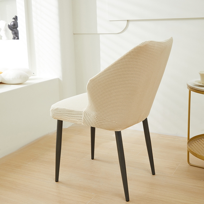 91家纺网 家纺一手货源 找家纺 共鸣沙发套 2024新款玉米绒系列椅套（扇形椅套） 玉米绒-米黄