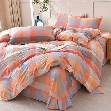 91家纺网 家纺一手货源 找家纺 （总）斯尔顿2025新款全棉色织水洗棉四件套