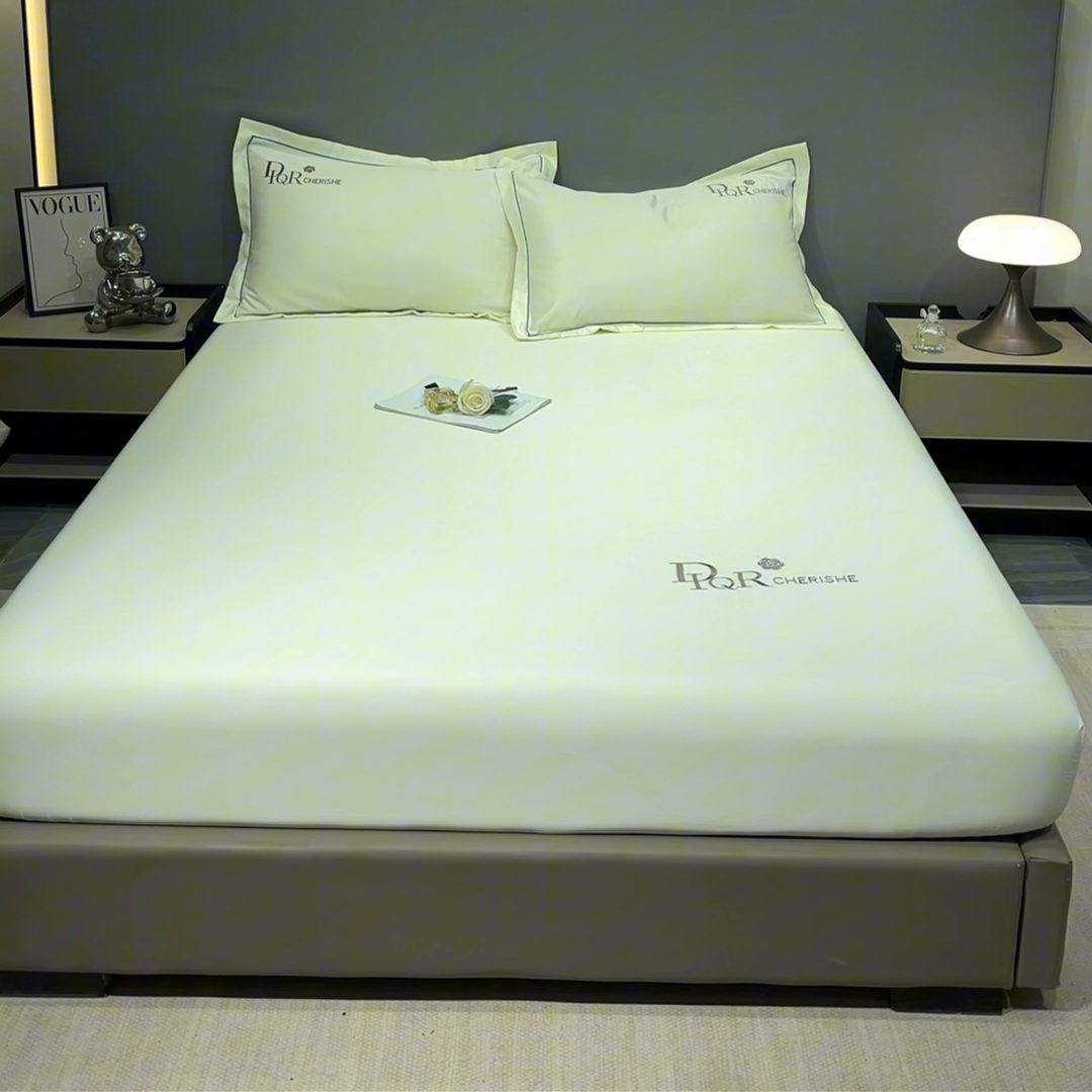 91家纺网 家纺一手货源 找家纺 （总）丽美人家纺 2024新款简约水洗真丝单床笠