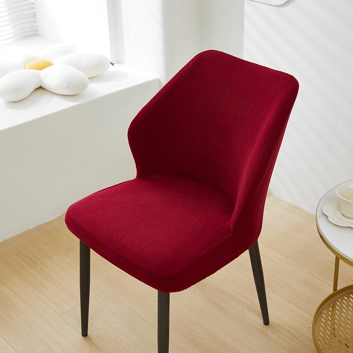91家纺网 家纺一手货源 找家纺 共鸣沙发套 2024新款玉米绒系列椅套（扇形椅套） 玉米绒-酒红