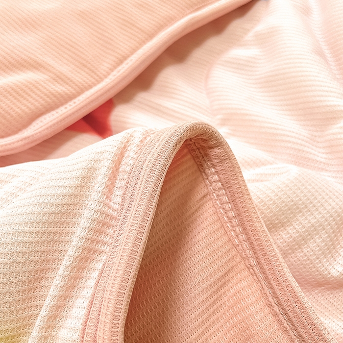 91家纺网 家纺一手货源 找家纺 美梦里 2024新款A类针织华夫格夏被夏凉被空调被子 萌萌兔