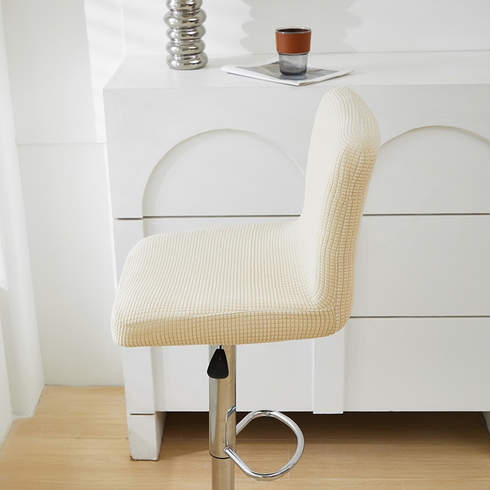 91家纺网 家纺一手货源 找家纺 共鸣沙发套 2024新款玉米绒系列椅套（高脚凳椅套） 玉米绒-米黄