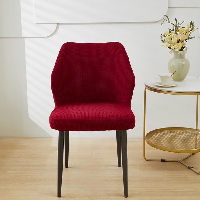 91家纺网 家纺一手货源 找家纺 共鸣沙发套 2024新款玉米绒系列椅套（扇形椅套） 玉米绒-酒红