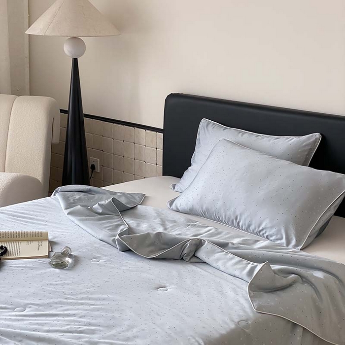 91家纺网 家纺一手货源 找家纺 汇庭 2024新款雅棉天丝可机洗夏被棚拍 星月