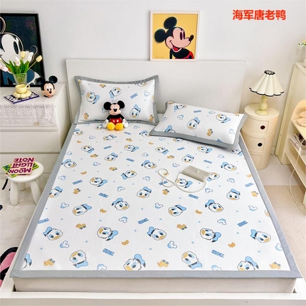 寐居 2024新款迪士尼满天星凉席夏被四件套 海军唐老鸭