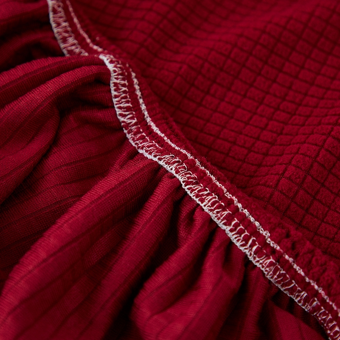 91家纺网 家纺一手货源 找家纺 共鸣沙发套 2024新款玉米绒系列椅套（短背款弧形椅套） 玉米绒-酒红