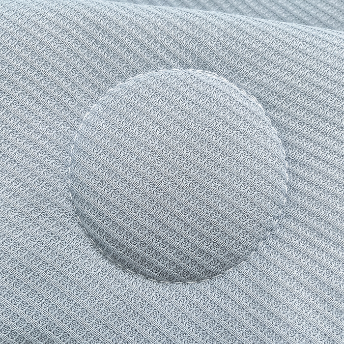 91家纺网 家纺一手货源 找家纺 美梦里 2024新款A类针织华夫格夏被夏凉被空调被子 线条蓝