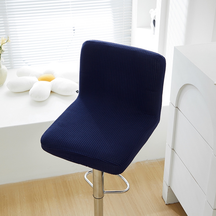 91家纺网 家纺一手货源 找家纺 共鸣沙发套 2024新款玉米绒系列椅套（高脚凳椅套） 玉米绒-藏青