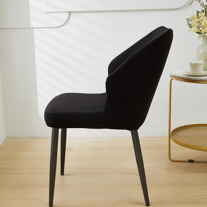 91家纺网 家纺一手货源 找家纺 共鸣沙发套 2024新款玉米绒系列椅套（扇形椅套） 玉米绒-黑色